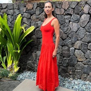 Seafolly vibrant red dress